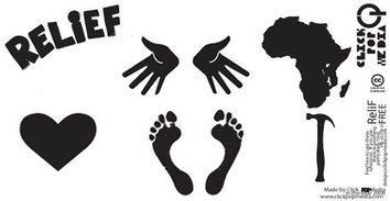 Human - Relief free vector - body parts 