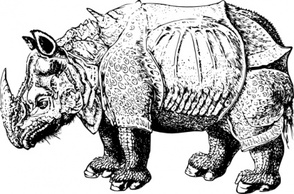 Renaissance Rhino clip art Preview