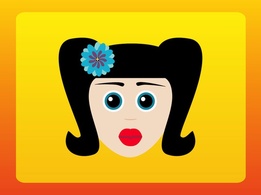 Retro Cartoon Girl