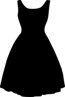 Retro Dress clip art Preview