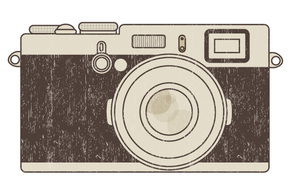 Retro Photo Camera Vector Illustration