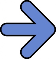 Right Blue Arrow clip art