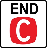 Road Ends clip art Preview