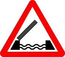 Road Signs Drawbridge clip art