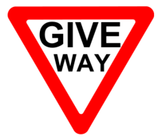Signs & Symbols - Roadsign Give way 
