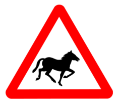 Roadsign Horse