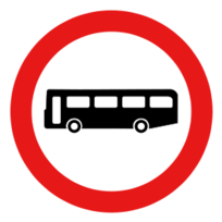 Roadsign no buses