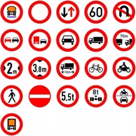 Roadsigns clip art 