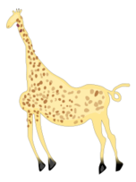 Rock Art Acacus Giraffe - Colored