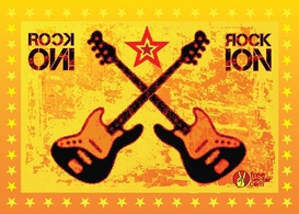 Music - Rock Guitars Vector 