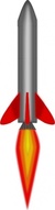 Rocket Flying Up clip art