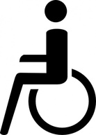 Rollstuhl Aus Zusatzzeichen clip art Preview