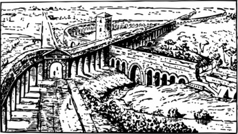 Objects - Roman Aqueducts clip art 