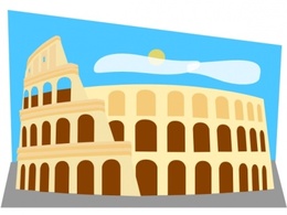 Roman Colosseum clip art 