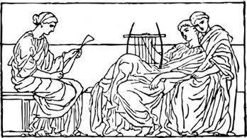 Music - Roman Relief clip art 