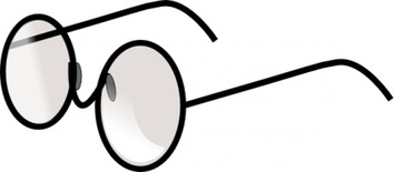 Round Eye Glasses clip art Preview