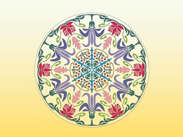 Ornaments - Round Floral Graphics 