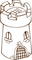 Shapes - Round Tower clip art 