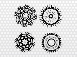 Abstract - Round Tribal Graphics 