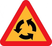 Roundabout Sign clip art