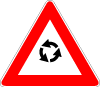 Roundabout Vector Sign 