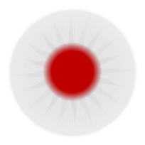 Rounded Japan flag 