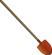 Objects - Roundpointshovel clip art 