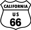 Route 66 Road Vector Sign 