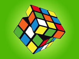 Rubik Cube Vector Preview
