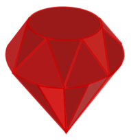 Ruby, no shading, square area