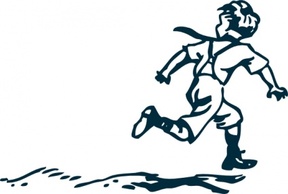 Sports - Running Boy clip art 