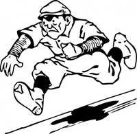 Sports - Running Home clip art 