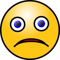 Objects - Sad Smiley clip art 