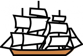 Sports - Sailing Ship clip art 