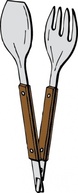 Salad Tongs clip art