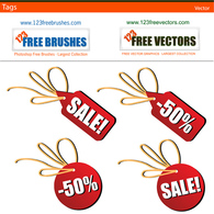 Sales tags free vector Preview