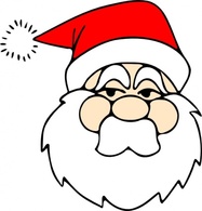 Santa Line Art clip art