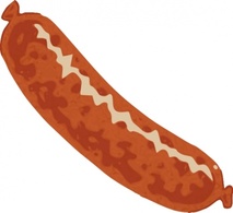 Food - Sausage clip art 