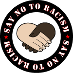 Say No To Racism Vector Sticker