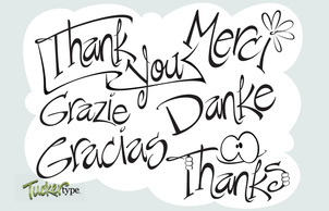 Elements - Say Thanks ~ Vectored Words 