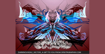 Abstract - Scary monster tech vector 