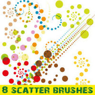 Illustrator Brushes - Scatter brushes pack for Illustrator 