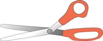 Objects - Scissors Open clip art 