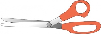 Objects - Scissors Slightly Open clip art 