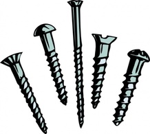 Objects - Screws clip art 