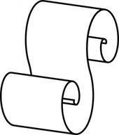 Scroll Outline clip art Preview