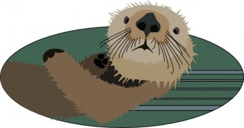 Sea Otter clip art Preview