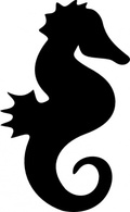 Seahorse Silhouette clip art Preview