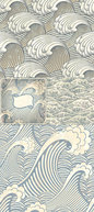 Backgrounds - Seamless Patterns With Waves .Vector Set 