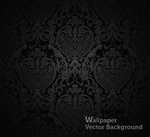 Seamless Wallpaper Pattern Black